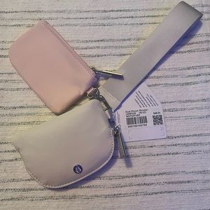 Lululemon Dual Pouch Wristlet Blush/Pink White